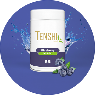 Tenshi Blueberry Matcha Blend – Premium Japanese Flavoured Matcha UK