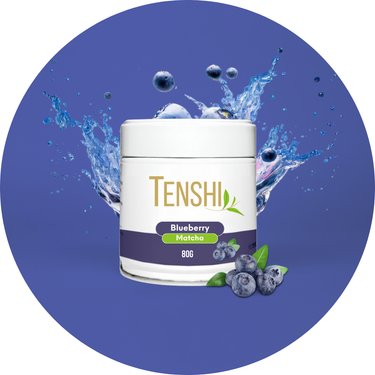 Tenshi Blueberry Matcha Blend – Premium Japanese Flavoured Matcha UK