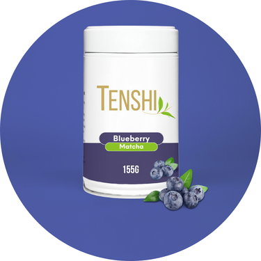 Tenshi Blueberry Matcha Blend – Premium Japanese Flavoured Matcha UK