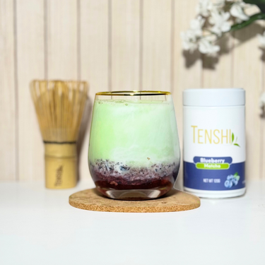 Tenshi Blueberry Matcha Blend – Premium Japanese Flavoured Matcha UK